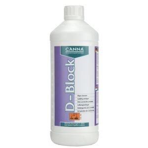 Canna D-Block 1L (D-Block je přípravek, který se používá jako prevence proti ucpání zavlažovacích hadic a kapilár.)