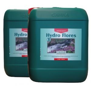 Canna Hydro Flores TV (A+B) 5L (HYDRO Flores Hard Water stimuluje zúrodnění a obsahuje všechny živiny, které rostlina potřebuje během fáze květu.  Používá se pro zálivku s tvrdou vodou.)