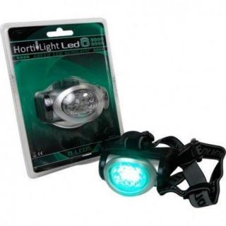 Čelovka Hortilight LED zelená (Hortilight green LED Headlamp - čelovka s neagresivním zeleným světlem. Eliminuje světelné šoky při kontrole rostlin v noční době.)