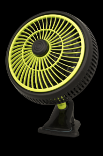 Garden High PRO - Klipsnový oscilační ventilátor PROFAN 20W v2.0, průměr 25cm (Klipsnový dvourychlostní oscilační ventilátor.)