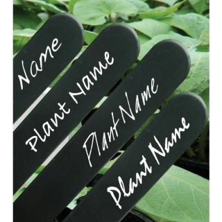 Garland Plant Label, 15 cm černé štítky popisovací 25 ks (Černé popisovací cedulky na označení rostlin pro použití v zahradě, květináči či skleníku.)