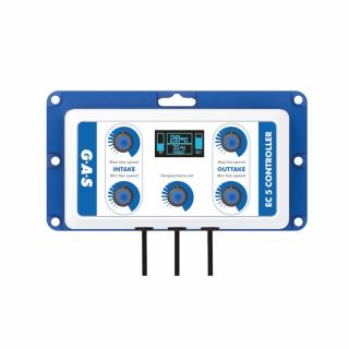 GAS EC5 Fan Speed Controller (Regulátor ventilátorů GAS EC5 je vybaven technologií reaktivní teploty (RTT). Regulátor byl vyvinut speciálně pro vnitřní klimatizační místnosti a je vybaven vestavěným mikročipem.)