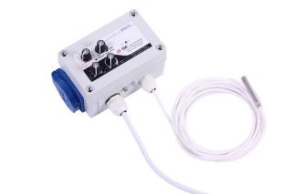 GSE Digitalní regulátor teploty, minmax rychlosti ventilatoru a hystereze 2x1A (Regulátor teploty, mini-maximální rychlosti a hysteréze)