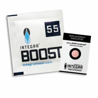 Integra Boost 8g, 55% vlhkost, 1ks (Rozlučte se s přesušenou úrodou či plísní. Zapomeňte na obavy z vlhké sušárny a poznejte dokonale vyváženou vlhkost díky Integra Boost. Vaše bylinky si nezaslouží nic jiného! Bezpečné, bez soli a 100% netoxické.)