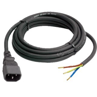 Kabel 2 m s IEC konektorem pro zapojení stinítka plug and play (Kabel 2m s IEC konektorem (samec) pro zapojení stínítka plug and play - jednoduchá instalace)
