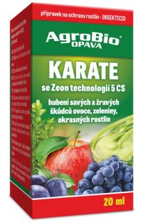 KARATE Zeon 5 SC 20ml (Karate se Zeon technologií 5 SC je účinný insekticid, který rychle hubí široké spektrum savého a žravého hmyzu.)