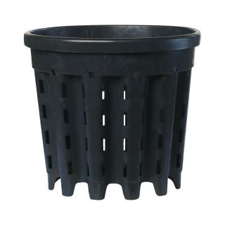 Květináč ERCOLE kulatý 30,5x28x26,5cm - 12L (Květináč ERCOLE vyrobený z recyklovaného černého polyetylenu, kulatý 12L - 30,5x28x26,5cm.)