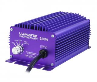 Lumatek digitální předřadník 250W (240V) (Předřadník Lumatek s plynulou čtyřpolohovou regulací wattáže mezi 150 až 250W. Vhodný pro HPS i MH osvětlení 150-250W.)