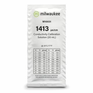 Milwaukee kalibrační roztok  EC 1,413 mS/cm 20ml (Kalibrační roztok v sáčku pro digitální EC metry. Obsah: 20ml. 1413 µS/cm.)