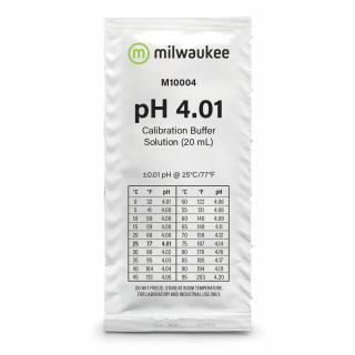 Milwaukee kalibrační roztok pH 4,01 20ml (Kalibrační roztok v sáčku pro digitální pH metry. Obsah: 20ml. pH: 4.01)