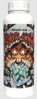 Monkey Radikal Grow 1L (Radikal Grow je rostlinný metabolický urychlovač. Tento lektvar je složený z dusíku, fosforu a hořčíku, které jsou navázány na aminokyselinami, které podporují produkci ligninu a růst rostlin celkově.)