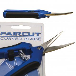 Nůžky zahradní FAIRCUT curved, velké zahnuté (FAIRCUT velké zahnuté zahradnické nůžky z nerezové oceli. Modrá barva.)