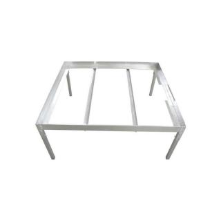 Ocelový stůl pro EBBFLOW vany 1x1m - pozink (Ocelový pěstební stůl je vhodný pro náplavové vany s plochou cca 1 m2.)