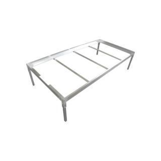 Ocelový stůl pro EBBFLOW vany 2x1m - pozink (Ocelový pěstební stůl je vhodný pro náplavové vany s plochou cca 2 m2.)