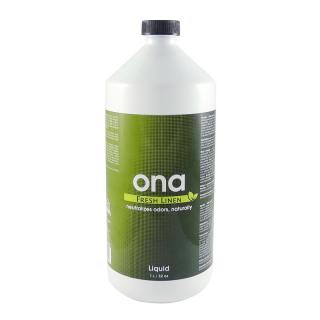 Ona Liquid 1L - Fresh Linen (Neutralizátory zápachu ONA. Číslo jedna na trhu a několikanásobný vítěz soutěží. S ONA neutralizátory nechtěné zápachy jednoduše zmizí.)