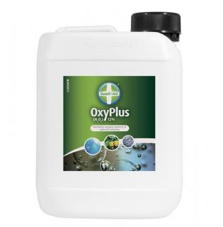 OxyPlus peroxid vodíku (H₂O₂) 12% 5L (﻿Essentials OxyPlus je 12% roztok peroxidu vodíku, který se používá ke zvýšení obsahu kyslíku v živném roztoku, sterilizaci půdy a pěstebních prostor.)