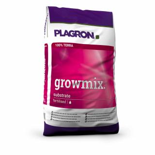 Plagron Growmix 50L, pěstební substrát (Plagron Growmix - předhnojený rašelinový substrát na první 3 týdny, obsahuje žížalí trus, doporučujeme hnojit s Plagron Terra Grow a Bloom. Obsah: 50 l)