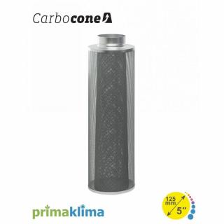 Prima Klima CARBOCONE K4600 100mm, 400 m3/h, pachový filtr (Vylepšený patentovaný kónický design vnitřního koše přináší skvělé benefity, jako prodloužení životnosti, zvýšení účinnosti filtrace až o 30 % a rovnoměrné využití aktivního uhlí.)