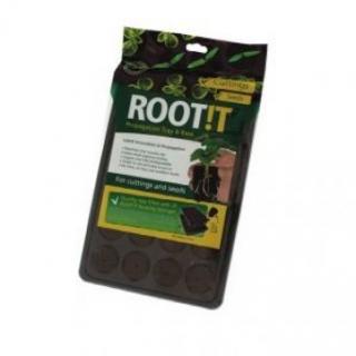 Root!t Natural Rooting Sponge 24 Cell Filled Trays (Přírodní sadbovací médium včetně sadbovače pro malé rostliny Root!t Natural Rooting Sponge 24 Cell Filled Trays.)