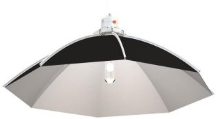 Secret Jardin Daisy Ø80 cm, parabolické stínidlo (Secret Jardin Daisy Ø80 cm parabolické stínidlo - žádné hotspoty díky vertikálnímu uložení lampy. vhodný pro CMH (CDM) lampy (max 315W). o 40% vyšší efektivita oproti standardním reflektorům (2000 μmol/m²/