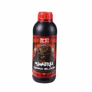 Shogun Samurai Terra Bloom 1L, minerální květové hnojivo (SHOGUN Samurai Terra Bloom je vysoce rafinované minerální hnojivo pro rostliny pěstované v půdě. Pro fázi květu.)