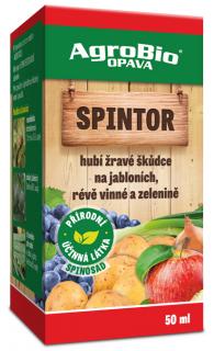 Spintor 50 ml (Spintor je přírodní postřikový insekticid s účinnou látkou spinosad ve formě suzpenzního koncentrátu pro ředění vodou určený k ochraně brambor, révy vinné, jabloní, květáku, hlávkového zelí, růžičkové kapusty, brokolice, póru, cibule, papri