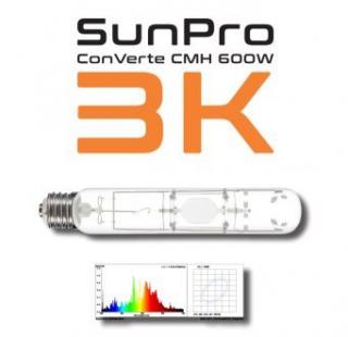SUNPRO ConVerte CMH 600W/E40/3000K, výbojka  (SUNPRO ConVerte 600W - první CMH-LEC výbojka s paticí E40, pro všechny typy předřadníků dostupných na našem trhu.)