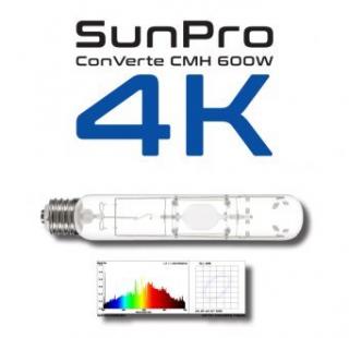 SUNPRO ConVerte CMH 600W/E40/4000K, výbojka  (SUNPRO ConVerte 600W - první CMH-LEC výbojka s paticí E40, pro všechny typy předřadníků dostupných na našem trhu.)