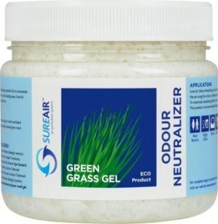 Sure air Gel 1 kg Green grass (Gely pro použití do větracích jednotek nebo samostatně k soustavnému uvolňování parfémovaného aroma. Sure Air využívá k rozkladu organických i anorganických pachů moderní technologii, která byla vyvinuta na základě zkušenost