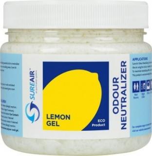 Sure air Gel 1 kg Lemon (Gely pro použití do větracích jednotek nebo samostatně k soustavnému uvolňování parfémovaného aroma. Sure Air využívá k rozkladu organických i anorganických pachů moderní technologii, která byla vyvinuta na základě zkušeností a)