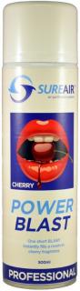 Sure air Power Blast 500 ml Cherry, spray (Sure Air Power Blast je pohlcovač pachu ve spreji pro okamžitý a ještě rychlejší účinek. Sure Air využívá k rozkladu organických i anorganických pachů moderní technologii, která byla vyvinuta na základě zkušenost