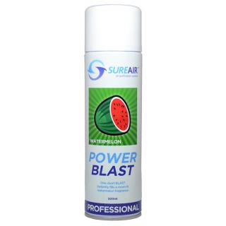 Sure air Power Blast 500 ml Meloun, spray (Sure Air Power Blast je pohlcovač pachu ve spreji pro okamžitý a ještě rychlejší účinek. Sure Air využívá k rozkladu organických i anorganických pachů moderní technologii, která byla vyvinuta na základě zkušenost
