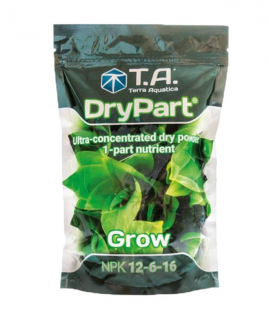 T.A. DryPart Grow 1kg, růstové hnojivo (Jednosložková výživa ve formě suchého prášku. DryPart® využívá dvě jednosložkové receptury na minerální bázi – jednu pro růst, druhou pro květ. Jde o náš nejkoncentrovanější produkt v historii.)