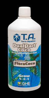 T.A. DualPart Coco Grow (FloraCoco) 500ml (Vysoce koncentrovaný 2-složkový systém živin pro pěstování v kokosových substrátech. )