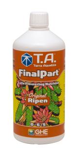 T.A. FinalPart (Ripen) 1L, stimulátor dozrávání (Ripen je výživa pro pozdější etapu kvetení. Je vhodný pro všechny metody pěstování, hydroponie i půda.)