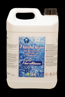 T.A. FlashClean (FloraKleen) 5L, průplachový/čistící prostředek (FlashClean je čistící roztok určen k odstranění zbytků hnojiv, které se časem nahromadí v hydroponických systémech, růstových médiích a substrátech.)