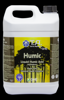 T.A. Humic (Diamond Black) 5L (Humic je přípravek, který zlepšuje absorpci živin, stimuluje mikrobiální aktivitu, posiluje strukturu půdy a zlepšuje zadržování živin.)