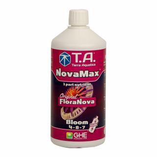 T.A. NovaMax Bloom (FloraNova) 1L (NovaMax Bloom je vysoce koncentrované jednosložkové hnojivo pro květovou fázi rostlin. Je vhodný pro hydroponii i pro půdu. Pro půdu použijte nižší koncentrace.)
