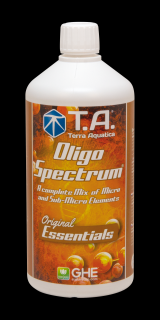 T.A. Oligo Spectrum (Essentials) 1L, směs mikroprvků (T.A. Oligo Spectrum je nezbytný doplněk všech výživ. Pro všechny metody pěstování: hydroponie i půda.)
