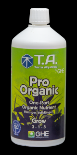T.A. Pro Organic Grow (BioThrive) 1L  (Pro Organic Grow maximalizuje vegetativní růst rostlin. Tento produkt dodává rostlinám živiny, které stimulují zdravý vývoj kořenů a listů.)