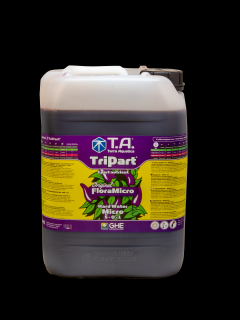 T.A. TriPart Micro (FloraMicro) Hard Water 10L (FloraMicro obsahuje submikroprvky a organické pufry, což v roztoku pomáhá stabilizovat pH. Složení pro měkkou vodu, objem 10L.)