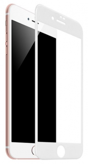 5D clear fullcover tvrzené celoplošné sklo pro Apple iPhone 6/6S Barva: Bílá