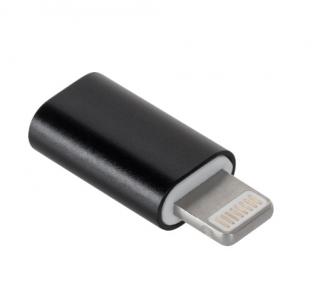 Adaptér/ redukce micro USB 8 pin lightning Barva: Černá