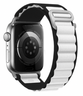 Alpine loop nylonový řemínek pro Apple Watch (38/40/41 mm) Barva: Černobílá
