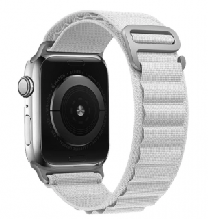 Alpine loop nylonový řemínek pro Apple Watch (42/44/45/49 mm) Barva: Bílá