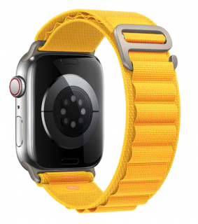 Alpine loop nylonový řemínek pro Apple Watch (42/44/45/49 mm) Barva: Žlutá