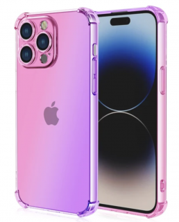 Anti-knock colour zadní kryt pro Apple iPhone 12 Barva: Fialová