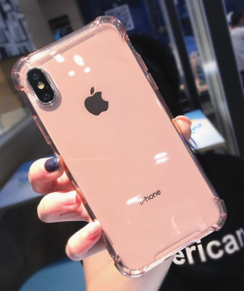 Anti-knock silikonový zadní kryt pro Apple iPhone XR Barva: Růžová