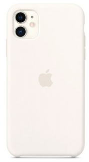 Apple silikonový kryt pro Apple iPhone 11, Bílý (White)