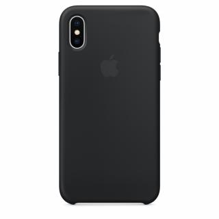 Apple silikonový kryt pro Apple iPhone X/XS, Černý (Black)